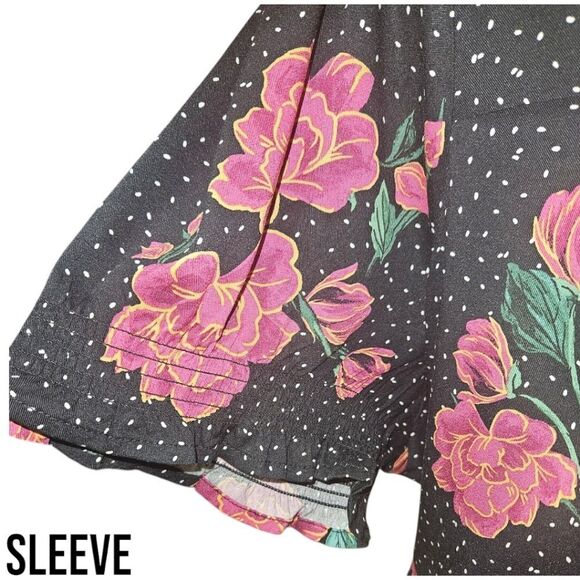 TORRID Women's Tea Length Stretch Challis Sweetheart floral dot A-line dress 2X - Picture 9 of 17